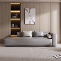 Italian minimalist bedroom Guido Deck Chair Living Room Brief modern book room baxter Tofu block genuine leather Beauty tatami