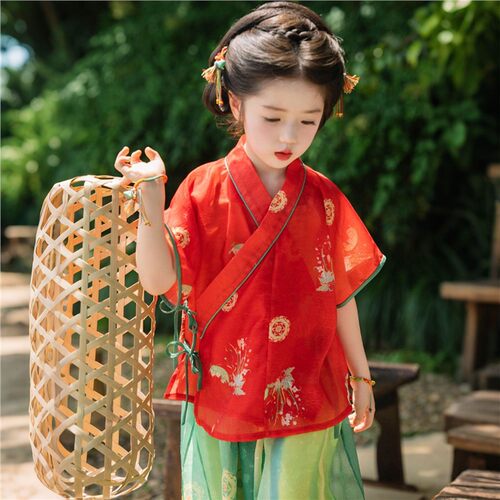 2026新款女童新中式国风服装改良汉服童装夏季薄款套装端午节爆款 - 图3