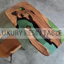 Epoxy Tea Table Solid Wood Creative Marine River Table Furniture Tea Table Tea Table Table Desk Face