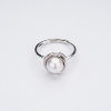Zunding Pearl Nami -S925 Silver Seawater Pearl Chinese South Pearl White Pearl Ring 7-8mm