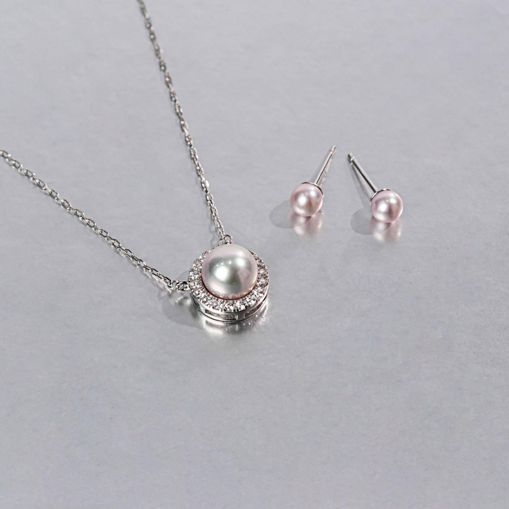 尊鼎珍珠-S925银海水珍珠中国南珠白珠套装 吊坠8-9mm耳钉4-5mm,淘宝优惠券,粉丝福利购,淘宝优惠卷