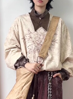 复古日系假领子手工文艺领带