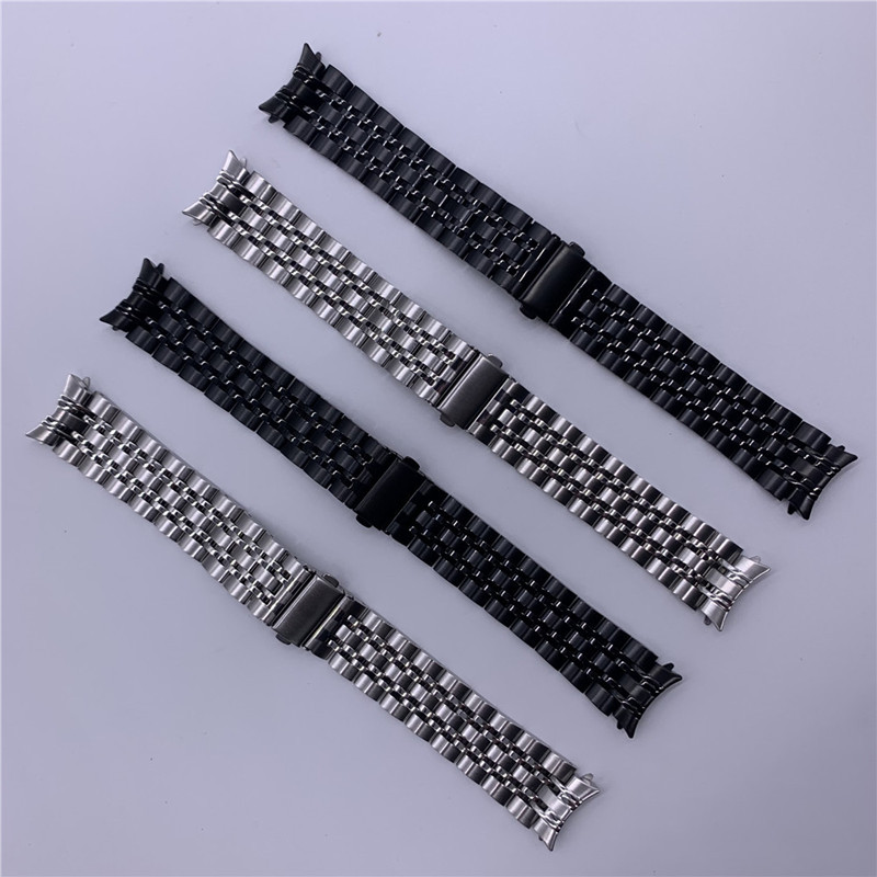 适用于三星 Galaxy Watch6/7/8代classic弧形5代七珠4代表带ultra金属不锈钢表带40/44/45/47/43mm钢带替换带 - 图2