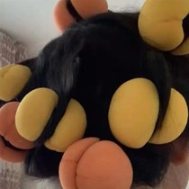 Small Red Book Identical curly hair curly hair sponger Sponge Ball Mushroom Curler Free of ironing portable sloth curly pear flower curly hair