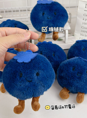 【拦霉运】蓝莓毛绒包包挂件公仔玩偶钥匙扣摆件小众送人节日礼物