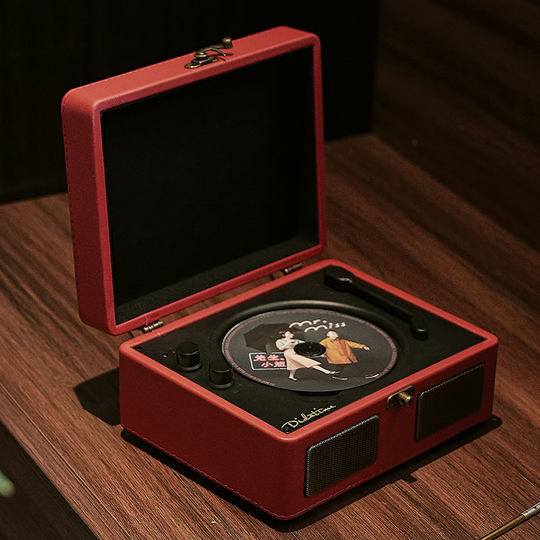 El movimiento SONY del reproductor de CD que fluye en el tiempo tiene efectos de sonido sorprendentes