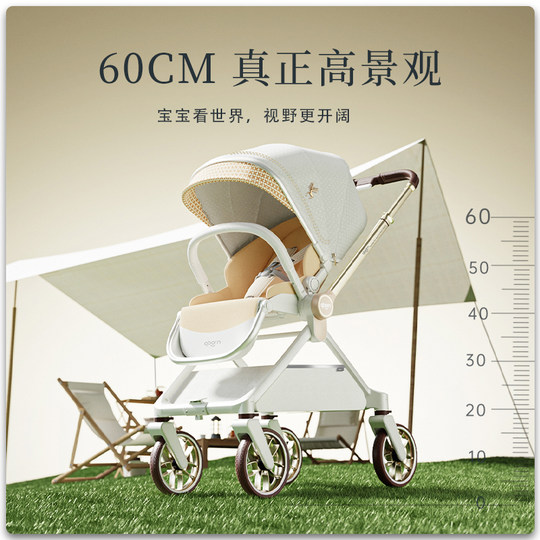 Qborn newborn high view stroller