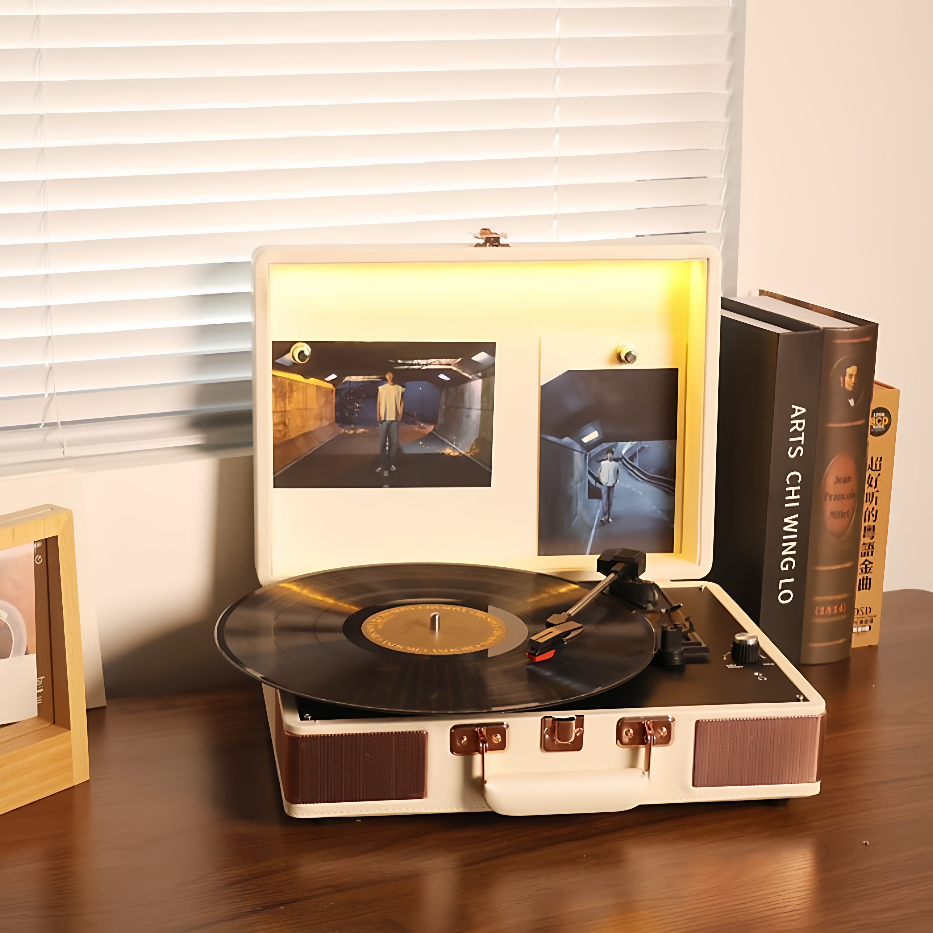 橙迪P1复古发光磁吸黑胶唱片机留声机蓝牙音箱播放器音响客厅欧式,淘宝优惠券,粉丝福利购,淘宝优惠卷