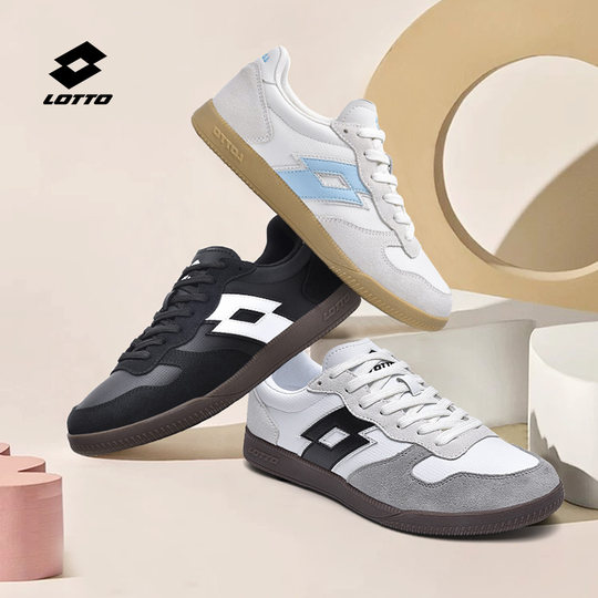 乐途德训鞋T头鞋女鞋2025秋季新款皮面复古轻便休闲鞋软底板鞋女