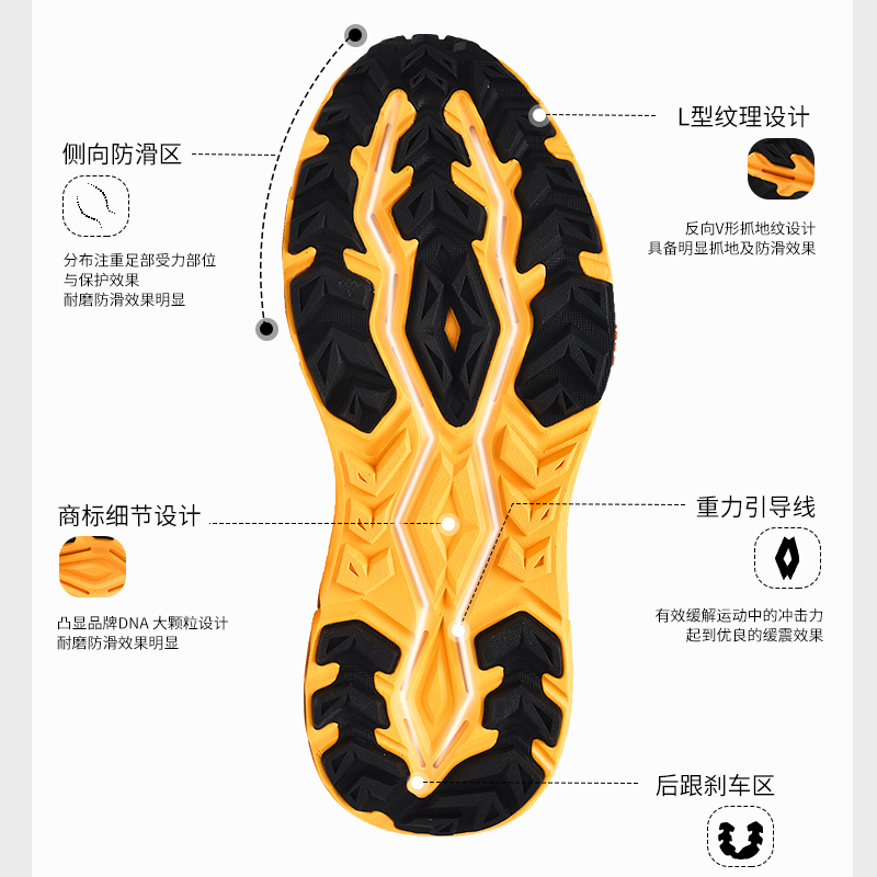 LOTTO乐途菱速V2户外登山鞋缓震防滑防尘休闲鞋男