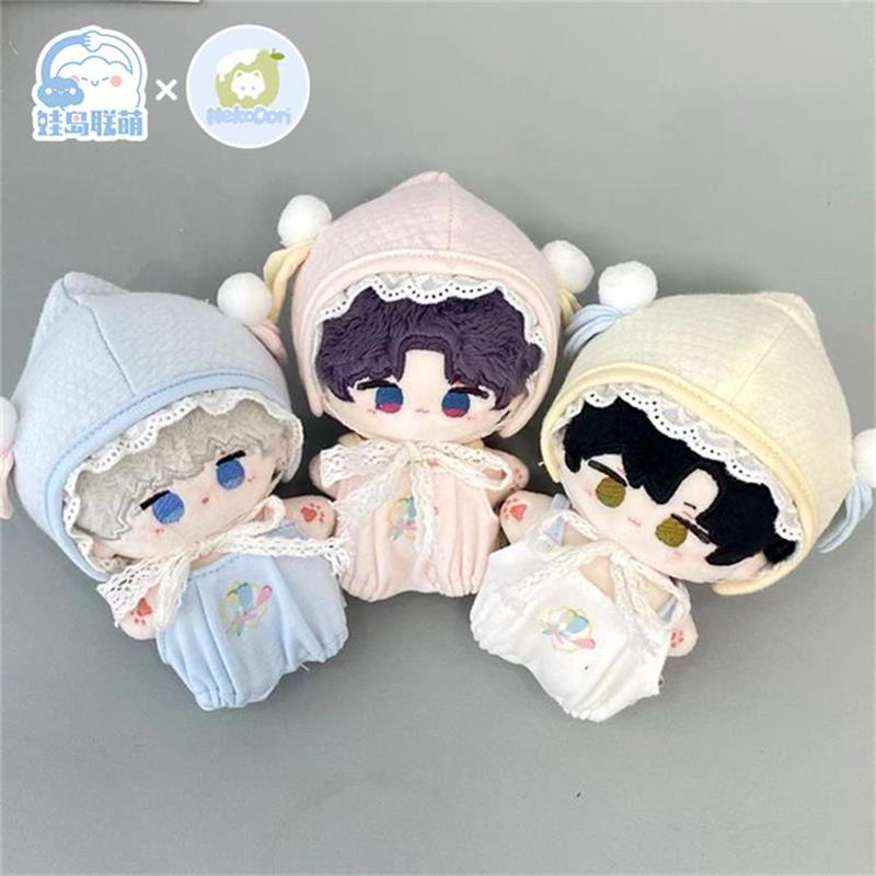 娃岛联萌x小猫冻梨棉花娃娃10cm娃衣15cm衣服郁香奶露软萌套装 - 图0