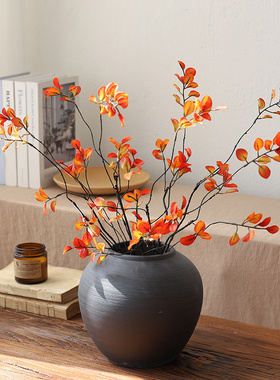 枫叶仿真花秋叶干花花束