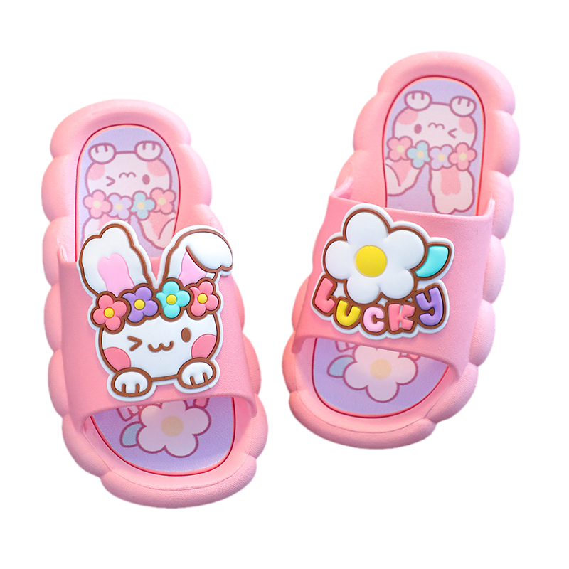 儿童拖鞋夏季女孩踩屎感宝宝软底防滑卡通浴室居小公主亲子凉拖鞋