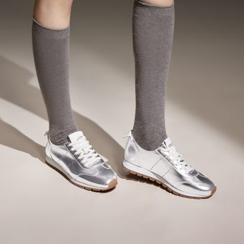 思加图正品枫糖奶皮真皮牛皮德训鞋女柔软舒适增高阿甘鞋EZA01CM4 - 图1