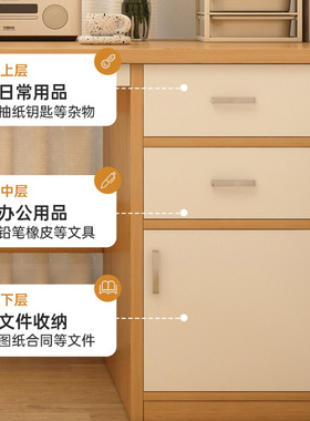 电脑桌电竞桌家用简易台式机学生办公桌卧室书桌带抽屉学习写字桌