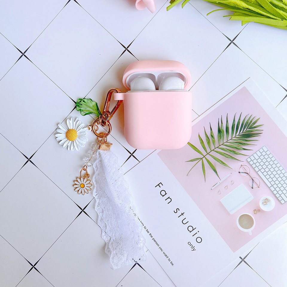 Luxury Cute Korean Flower Decoration Case for Apple Airpods - 图2