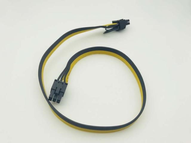 60CM PCI-E 6pin to PCI-E 8(2+6)pin 18AWG extention power cab - 图3