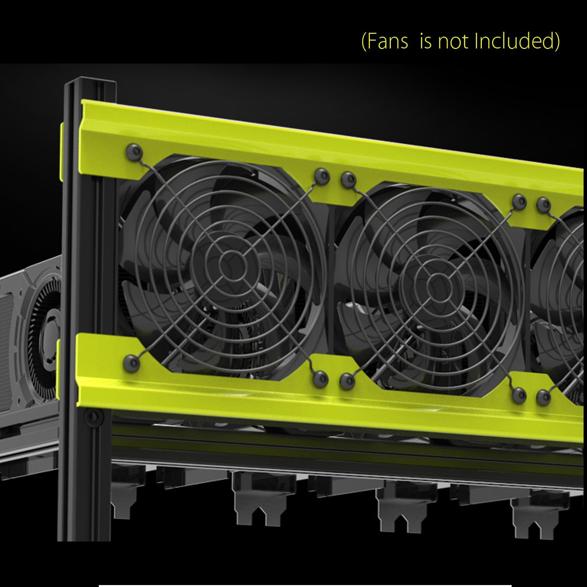 SKYEE Open Air Mining Rig Stackable Dual Power Frame Case  8 - 图1