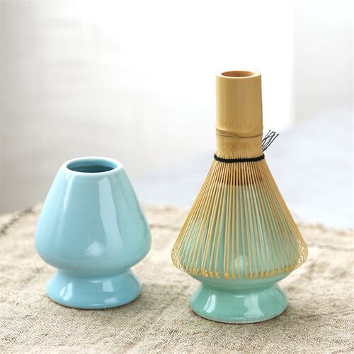 Japanese matcha tea set matcha bowl bamboo whisk holder tray - 图2