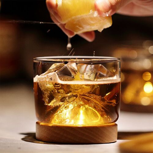 Old Fashioned Glass Irish Whiskey Glass Set Small Mountain w - 图1