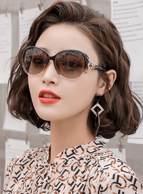 高清时尚潮流超轻太阳镜女款超轻