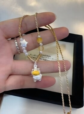 立大福足银水豚噜噜纯银