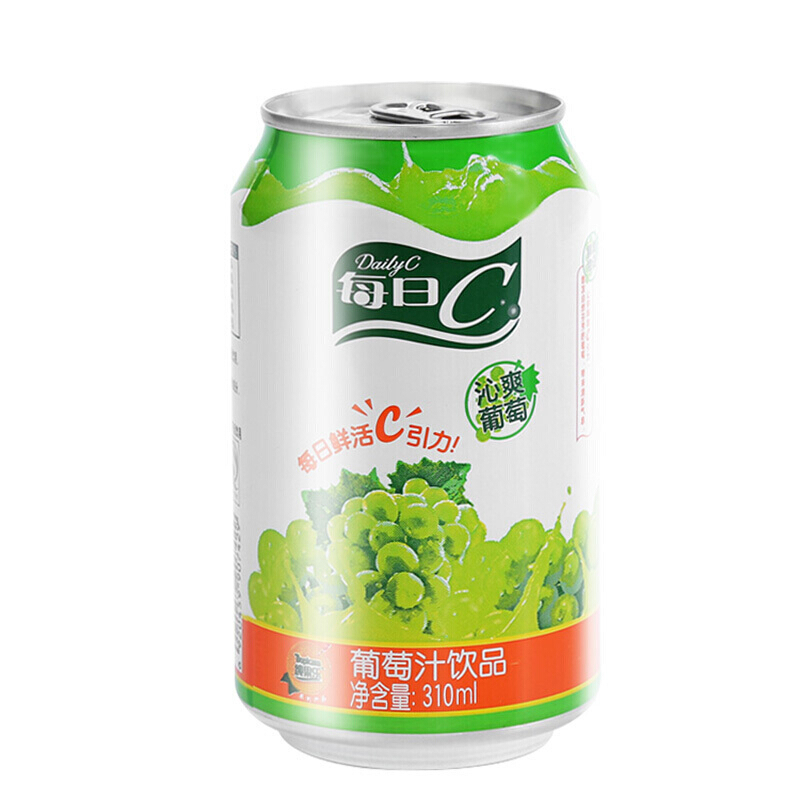 康师傅每日C果汁饮品沁爽水晶葡萄310ml*24瓶整箱葡萄汁饮品拉罐-图2