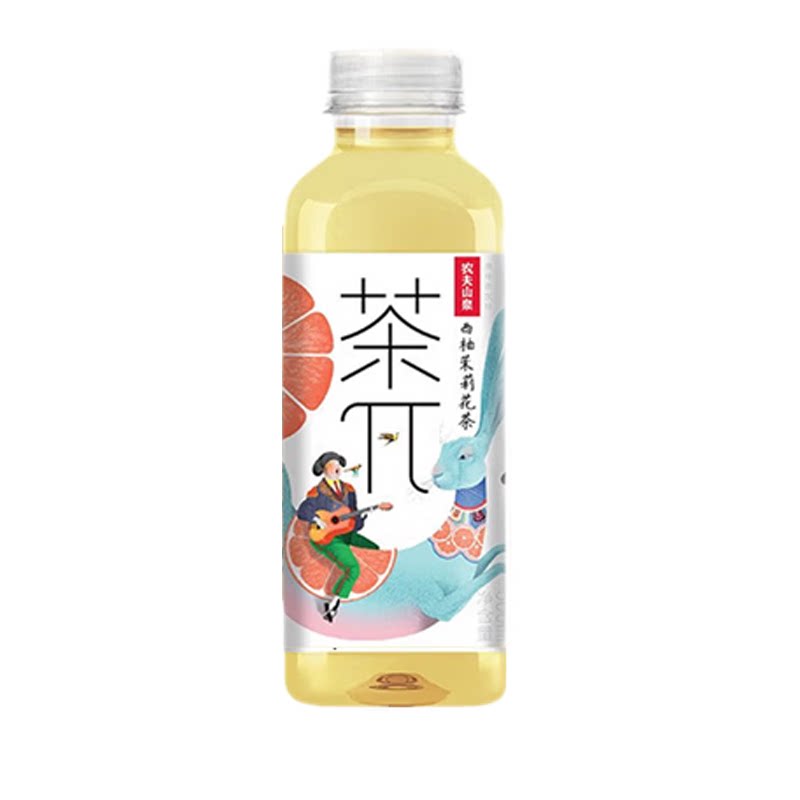 农夫山泉茶兀茶派500ml瓶装茶π蜜桃乌龙西柚茉莉柠檬红茶茶饮料