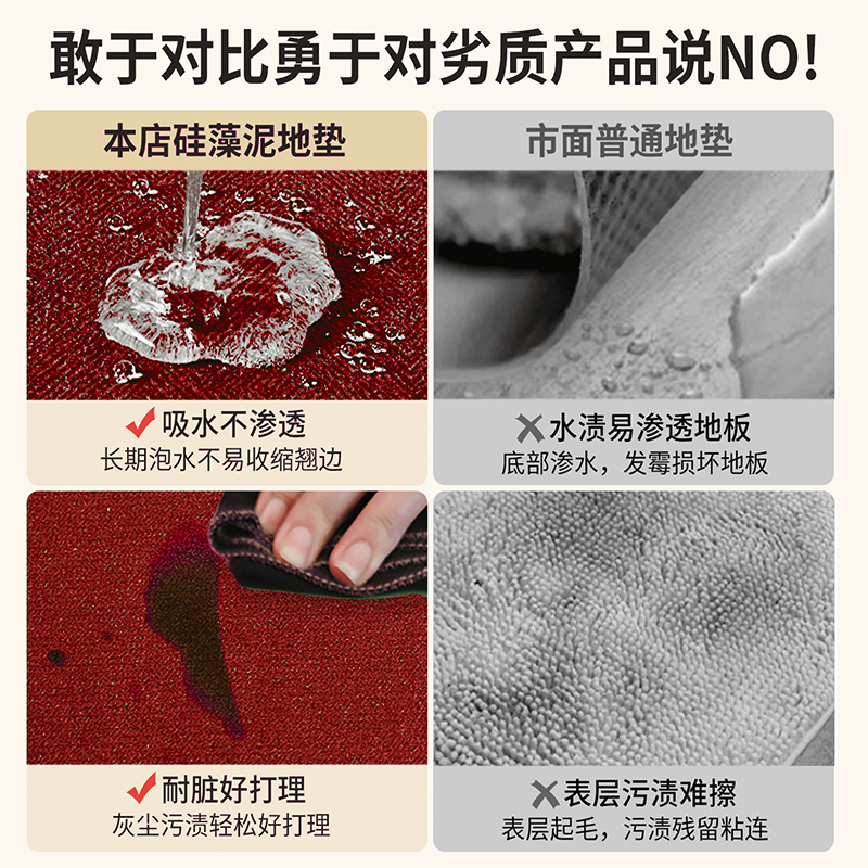 卡通马年红色入户门地垫新款喜庆防滑除尘耐磨脚垫玄关大门口地毯,淘宝优惠券,粉丝福利购,淘宝优惠卷