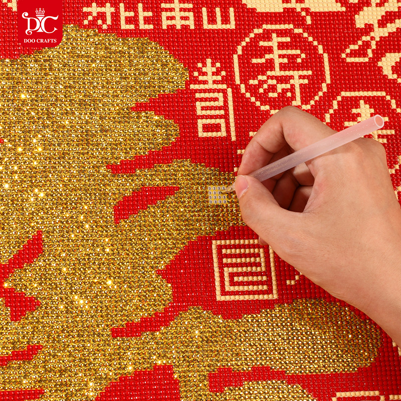 蒂彩DC钻石画2026新款百寿图满钻客厅手工diy点贴砖石贴画十字绣,淘宝优惠券,粉丝福利购,淘宝优惠卷