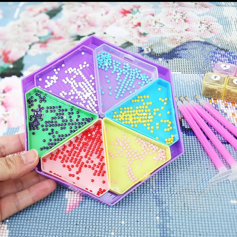 蒂彩DC钻石画收纳盒格子分隔装钻瓶手工diy专用点钻辅助工具配件 - 图3
