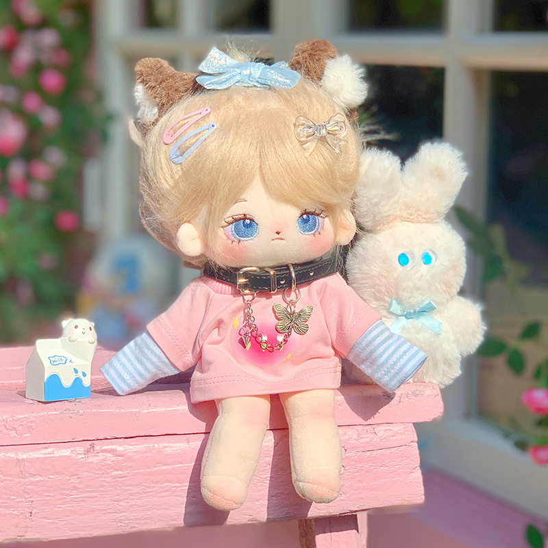 原创可奈造物棉花娃娃20cm25cm长腿裸娃卟偶可爱有骨玩偶开学礼物 - 图2