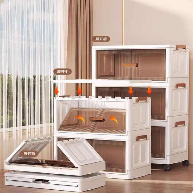 Popular German locker storage cabinet home children's baby wardrobe snacks toys without installation foldable storage