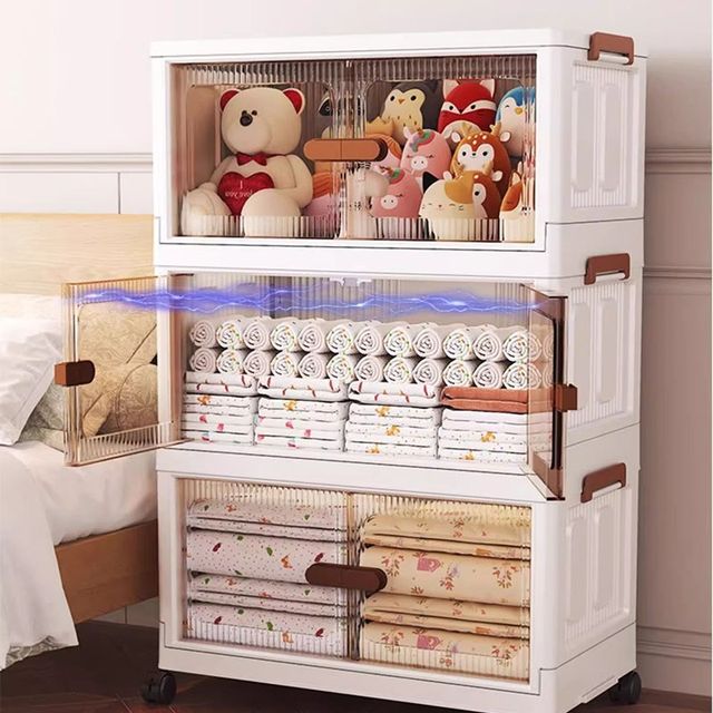 Popular German locker storage cabinet home children's baby wardrobe snacks toys without installation foldable storage
