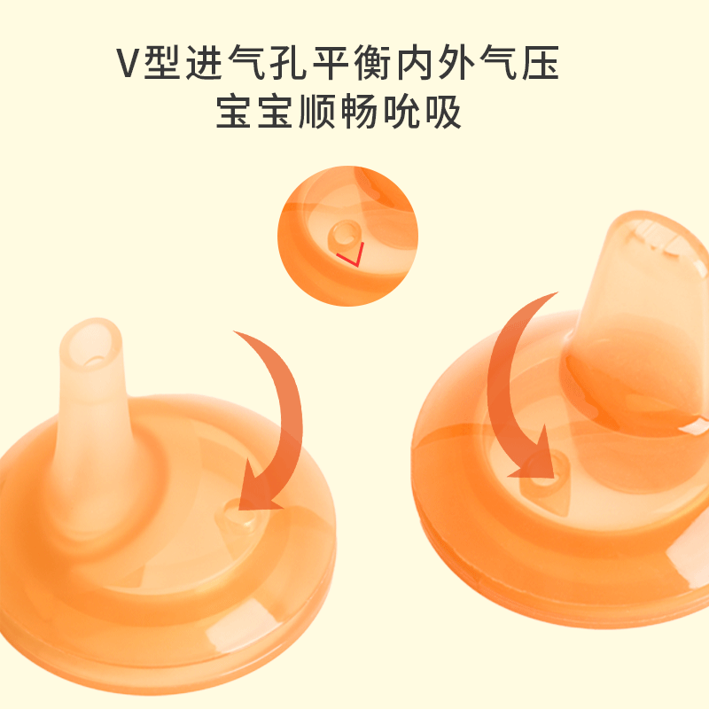 贝亲奶瓶配件纳米银鸭嘴奶嘴把手柄 萌宠迪尼奶瓶把/手柄