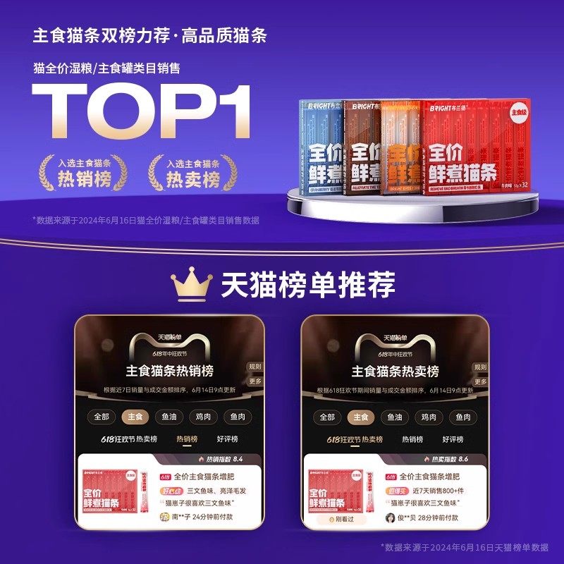 【香菇来了】布兰德全价主食猫条 /不参与店铺其他活动,淘宝优惠券,粉丝福利购,淘宝优惠卷