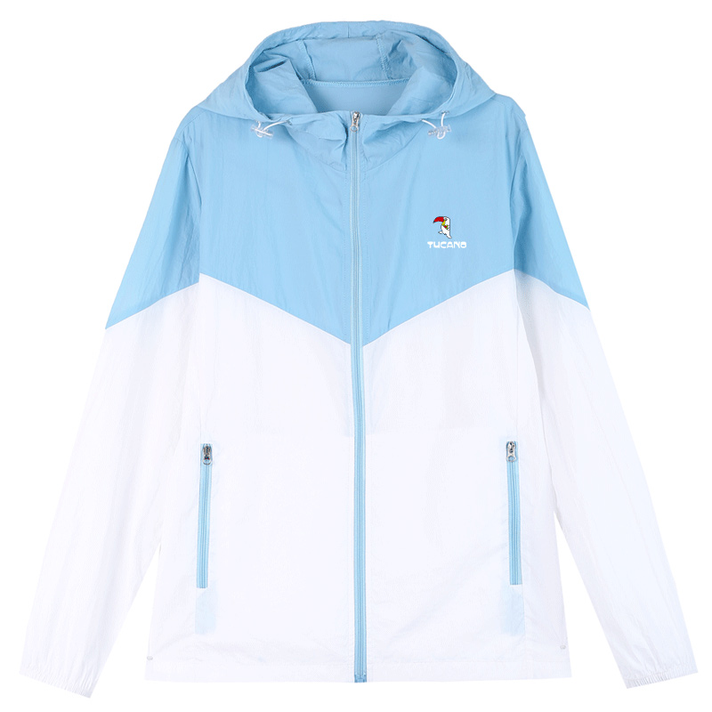 啄木鸟冰感防晒衣女款夏季2025新款防紫外线拼色宽松短款薄款外套 - 图3