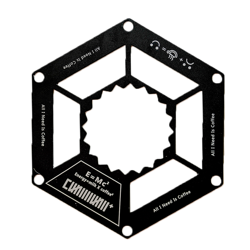 C97+户外轻量化手冲咖啡滤杯托露营野餐铝合金黑化咖啡滤杯架便携 - 图3