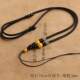 Flower element high-end beeswax pendant lanyard hanging neck rope jade pendant rope pendant rope men and women necklace rope handmade rope adjustable