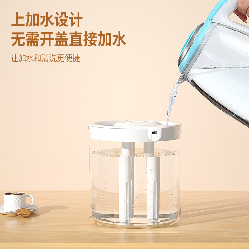 加湿器家用静音卧室三喷头大雾量办公室桌面小型香薰机净化大容量,淘宝优惠券,粉丝福利购,淘宝优惠卷