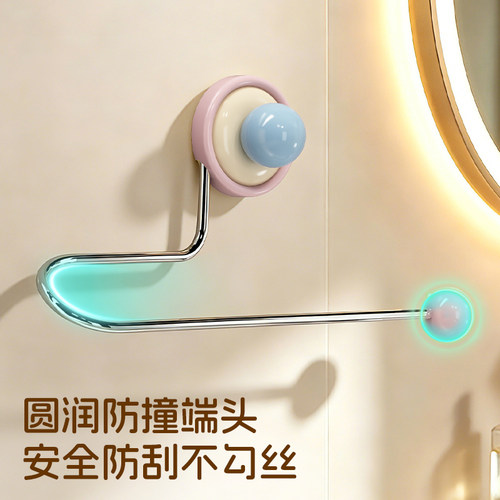 多巴胺吸盘收纳架发圈发饰发夹发箍头绳挂钩家用浴室首饰收纳神器 - 图2