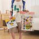 Cartoon cute hand storage bag kindergarten mother and baby going out clothes diapers travel package sealed bag