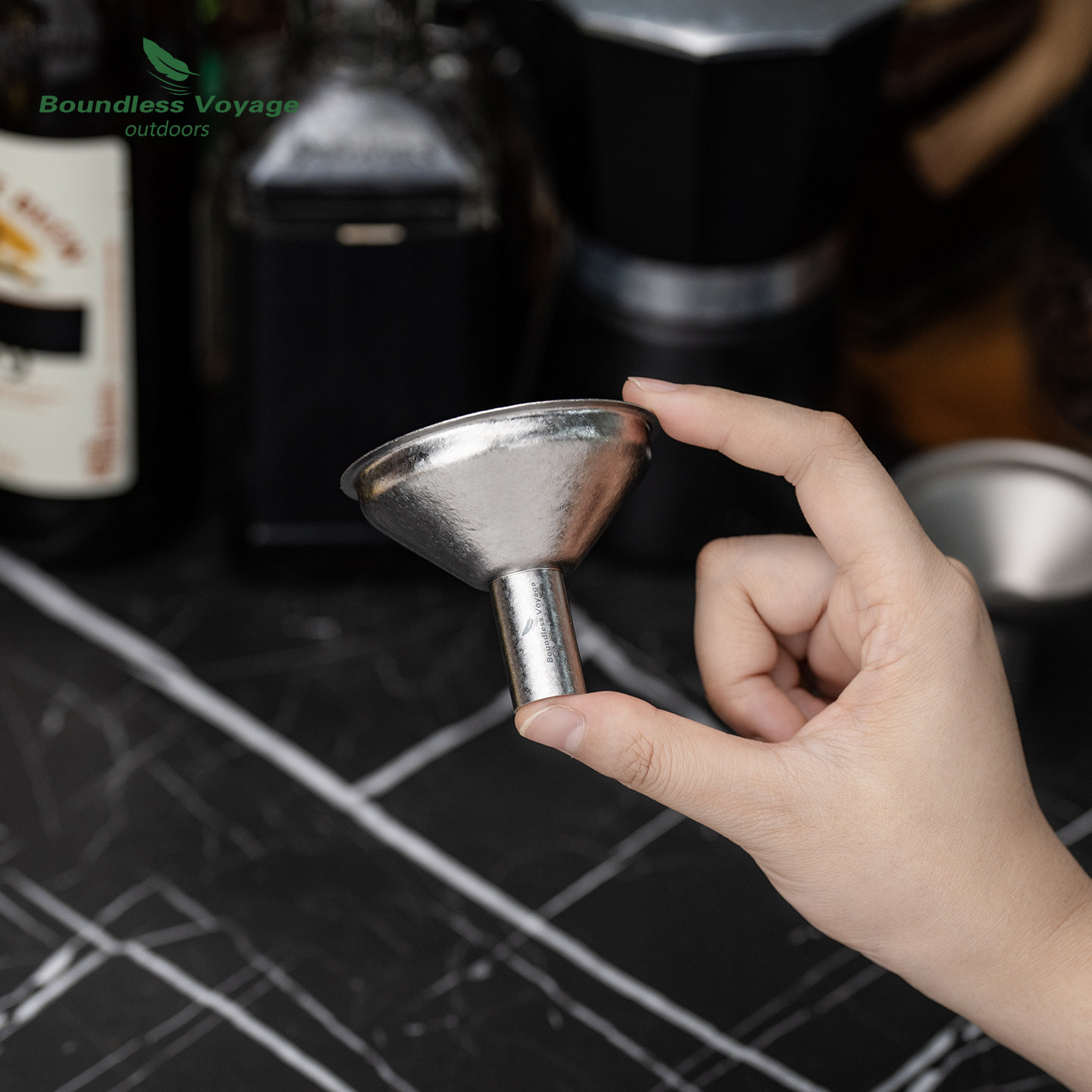 必唯纯钛迷你酒壶小漏斗液体分装器食品级过滤器细口金属小口径,淘宝优惠券,粉丝福利购,淘宝优惠卷