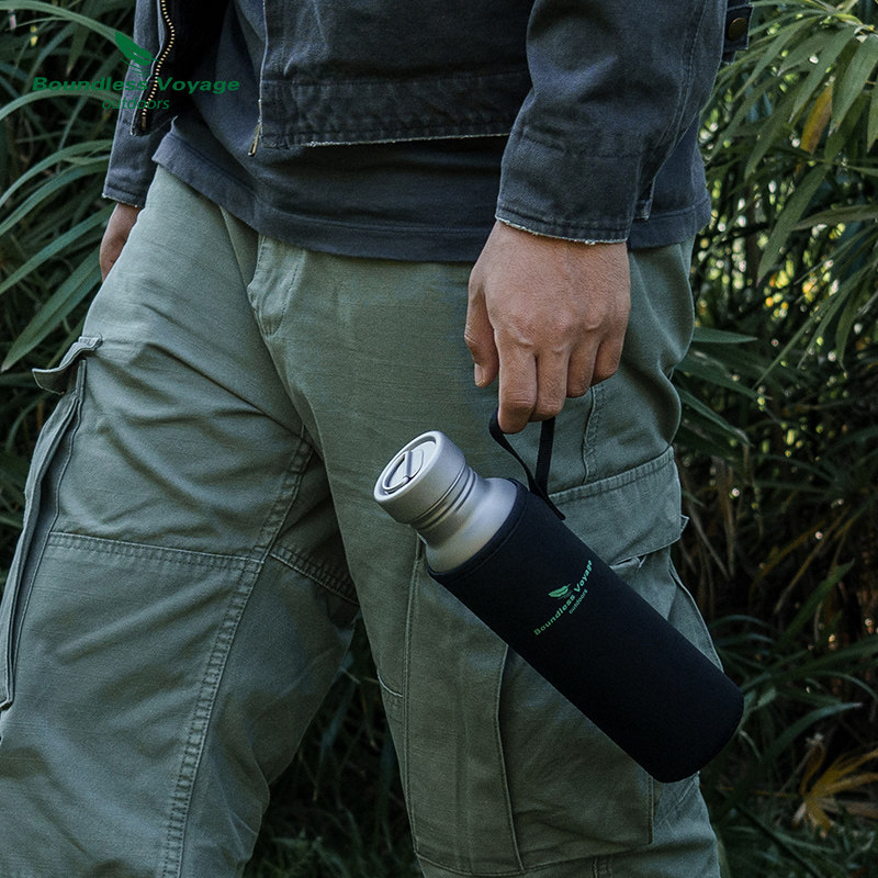 必唯纯钛水壶户外钛水瓶800ml便携野营水杯登山壶单层露营泡茶杯,淘宝优惠券,粉丝福利购,淘宝优惠卷
