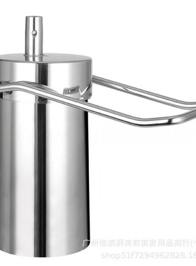 双杆平底泵理发椅配件美容椅底盘油泵不锈钢底盘液压泵
