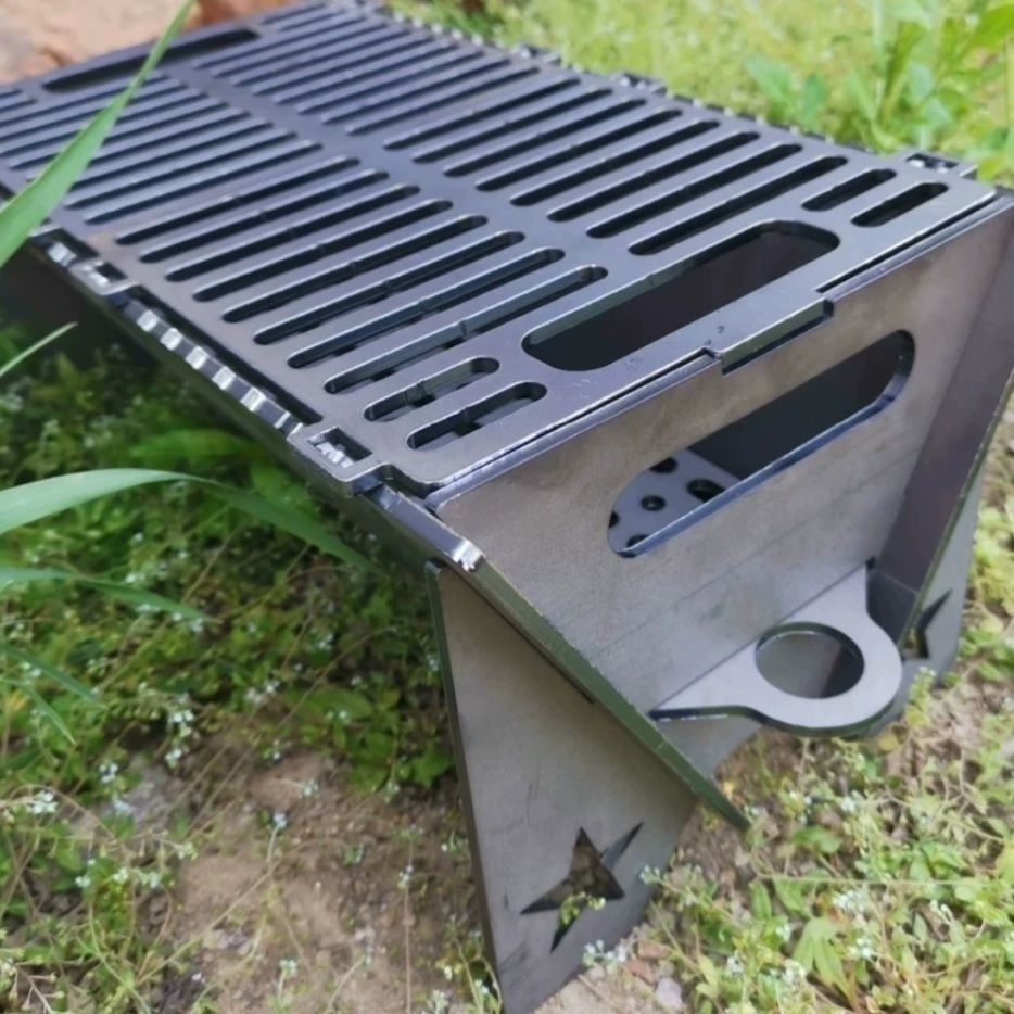 2025 new outdoor barbecue grill portable folding rack