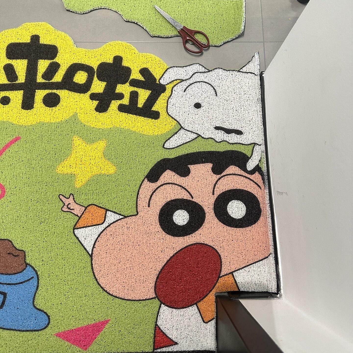 卡通蜡笔小新入户宅门地垫脚垫免打理玄关进门客厅浴室防滑丝圈,淘宝优惠券,粉丝福利购,淘宝优惠卷