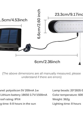 LED Solar Panel Garden Lamp Outdoor Waterproof LED Solar Lig