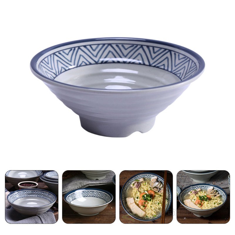 1Pc Large Ramen Bowl Durable Tableware Noodle Bowl Home Soup - 图3