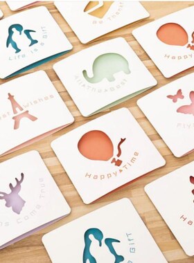Creative Greeting Card DIY Wishing Card Message Card For Chr